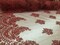 1 Yard Burgundy French Floral Mesh Lace Fabric for Bridal Gowns and Décor 50/54 Inch Width